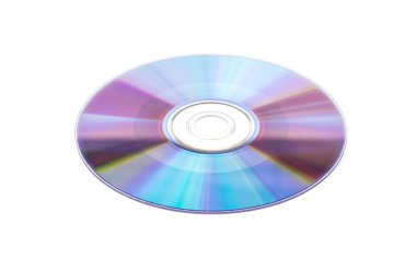 CD üzerinde beyaz bir arka plan