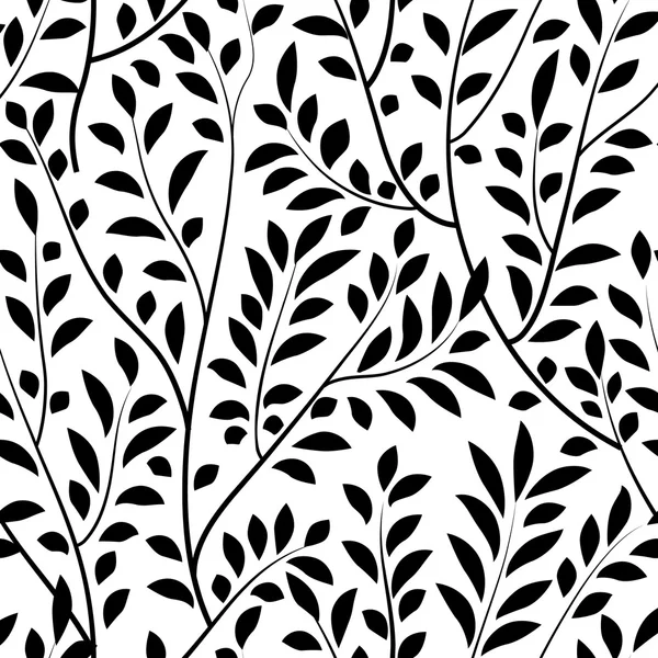 Branches avec motif de feuilles — Image vectorielle