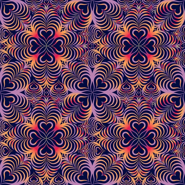 Floral motif géométrique sans couture. — Image vectorielle