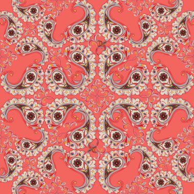 Soyut çiçek ornamnet. 