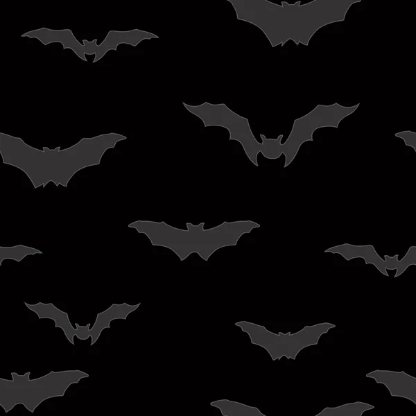 Bat silhouette seamless pattern. — Stock Vector