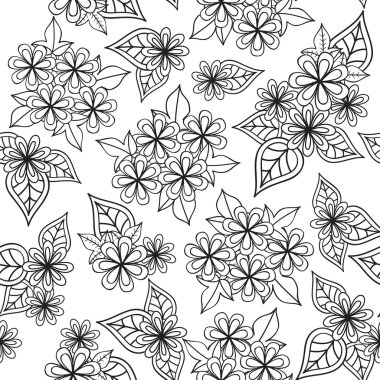 çiçekler ile sorunsuz doku