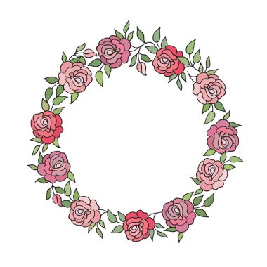 Yaz çiçek ile çerçeve çiçek