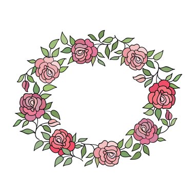 Yaz çiçek ile çerçeve çiçek