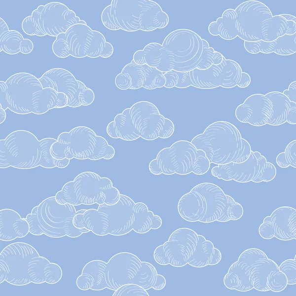 Ciel nuageux modèle abstrait — Image vectorielle