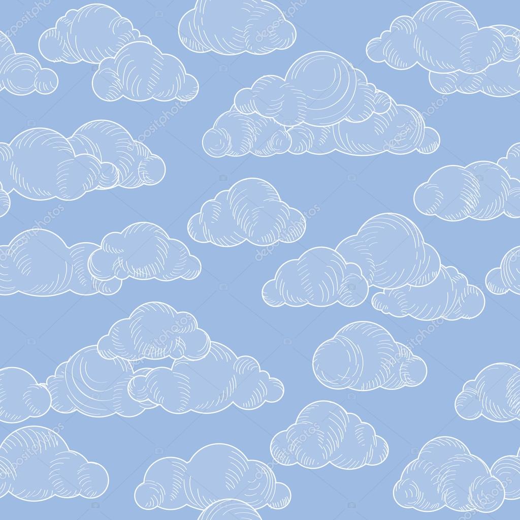 Cloudy sky abstract pattern Stock Vector Image by ©YokoDesign 110653716
