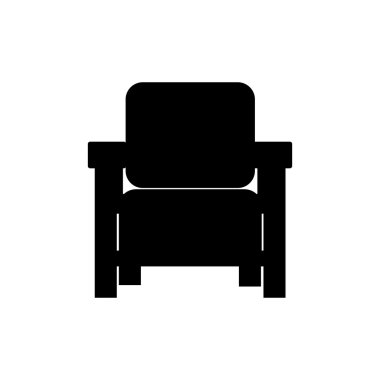Koltuklar simgesi. Mobilya 