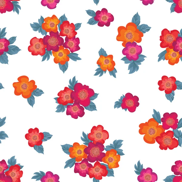 Bouquet floral motif sans couture — Image vectorielle