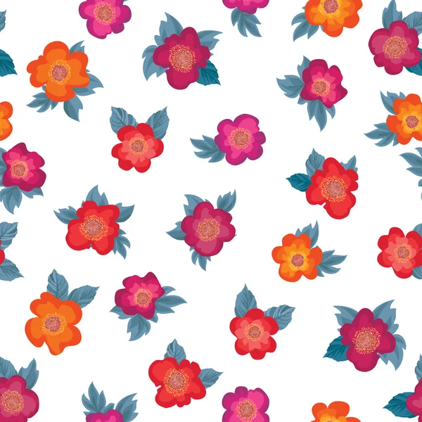 Motif floral sans couture — Image vectorielle