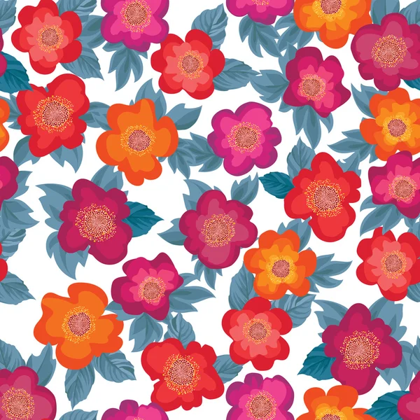 Motif floral sans couture — Image vectorielle