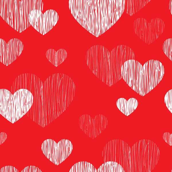 Seamless pattern with hearts — Stock Vector