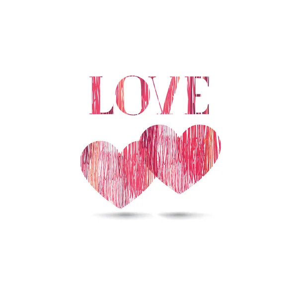 Liefde Valentines Day Card — Stockvector