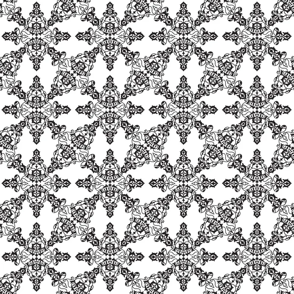 Flourish patrón de línea de encaje . — Archivo Imágenes Vectoriales