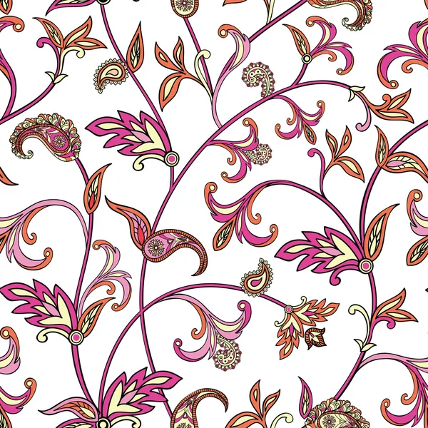 Motif floral sans couture — Image vectorielle