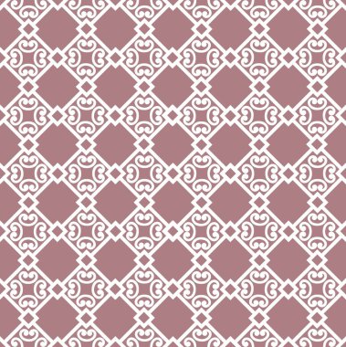 Soyut Asya çiçekleri süsü. Doğu tarzında girdap çizgisi süsü olan kusursuz geometrik desen.