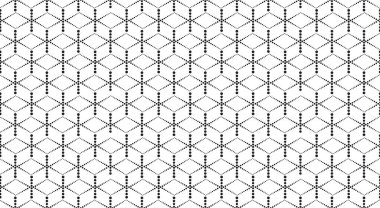 Soyut geometrik desen. Kusursuz noktalı arkaplan. Beyaz ve siyah süs. Grafiksel modern model. Basit stil grafik tasarım arkaplanı.