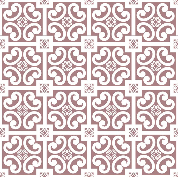 Abstraktní Květinová Asijská Ozdoba Bezešvé Geometrický Vzor Vířivou Linií Ornament — Stock fotografie