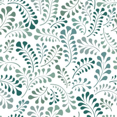 Çiçeksiz desenli çiçek gülü. Soyut girdap çizgisi çiçek arkaplanı. Yaprak döşemeli duvar kağıdı