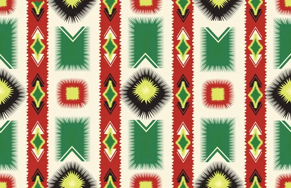 Abstract Geometric Ethnic Seamless Pattern Wrapping Ornamental Print Wallpaper Tribal — Stock Photo, Image