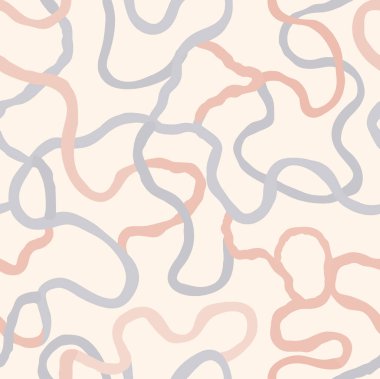 Girdap çizgileri olan soyut, pürüzsüz desen. Süslü desen. Kaotik kıvrılma çizgileri olan soyut arkaplan. Yaratıcı fayanslı arkaplan.