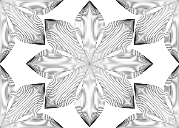 Абстрактуйте Безшовні Візерунки Арабський Орнамент Геометричними Фігурами Квіткова Плитка Чорно Стокова Картинка