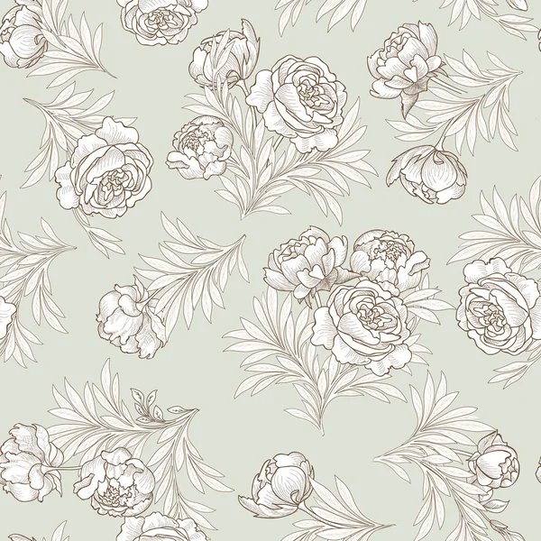 Fond floral sans couture — Image vectorielle