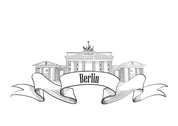 Berlin label. Travel Germany symbol — Stock Illustration Berlin label. Travel Germany symbol Stock Illustration