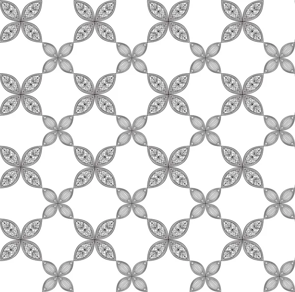 Geometrische bloemmotief — Stockvector