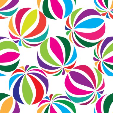 Soyut çizgili topları seamless modeli