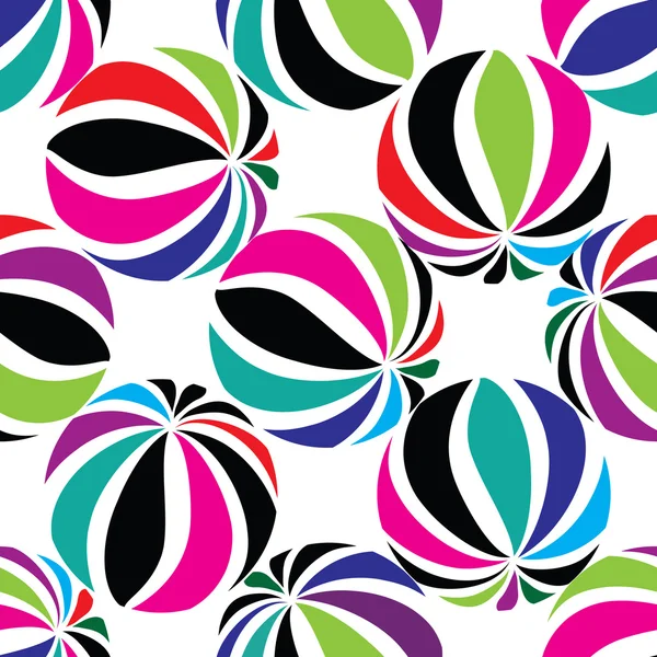 Soyut çizgili topları seamless modeli