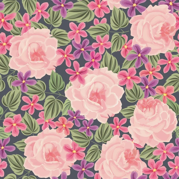 Floral seamless pattern. — Stock Vector