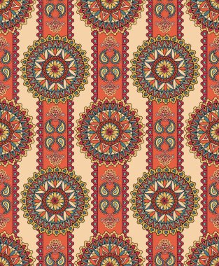 Abstract seamless pattern with doodle texture