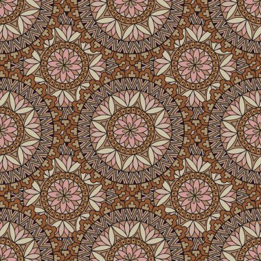 Abstract seamless pattern with doodle texture