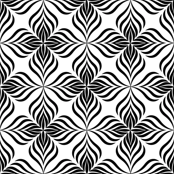 Abstract bloemen naadloos patroon. — Stockvector