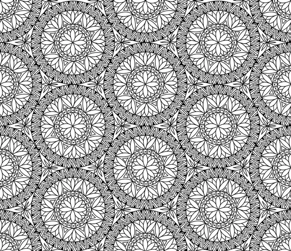 Abstract seamless pattern with doodle texture — ストックベクタ