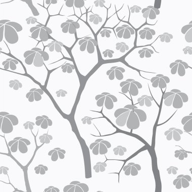 Tree seamless vector pattern
