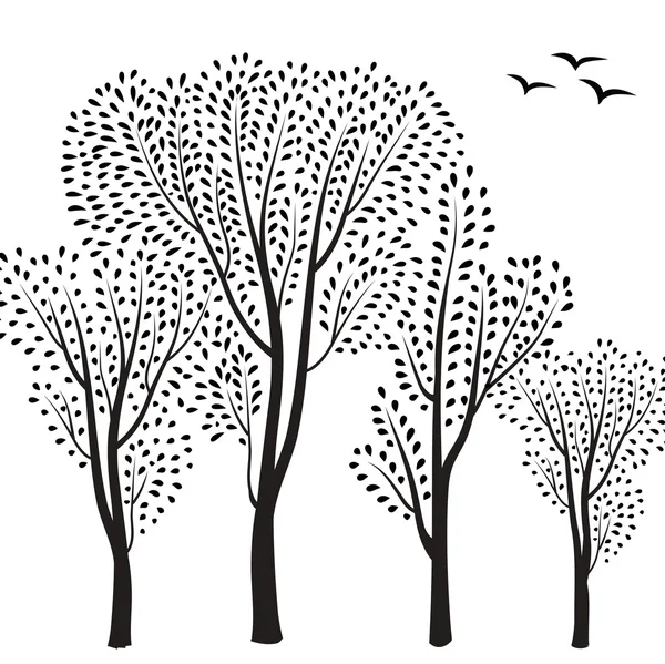 Modèle de forêt d'automne . — Image vectorielle