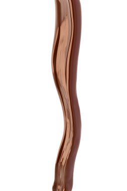 çikolata akışı beyaz zemin üzerine izole kapatmak