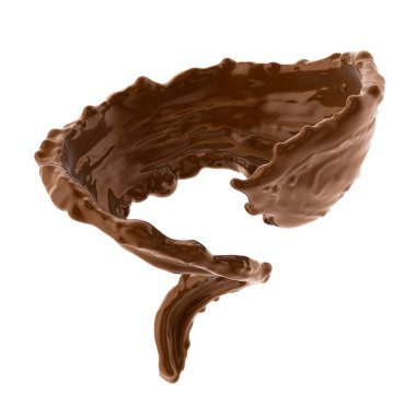splash of brownish hot coffee or chocolate clipart