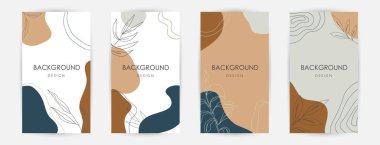 Zarif sürekli çizgi çizimi. Çok az sayıda soyut yaratıcı evrensel sanatsal şablonlar. Poster, kart, davetiye, el ilanı, kapak, afiş, pankart, broşür ve diğer grafik tasarım için iyi.