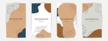 Zarif sürekli çizgi çizimi. Çok az sayıda soyut yaratıcı evrensel sanatsal şablonlar. Poster, kart, davetiye, el ilanı, kapak, afiş, pankart, broşür ve diğer grafik tasarım için iyi.