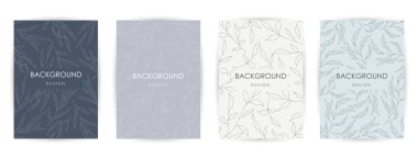 Zarif sürekli çizgi çizimi. Çok az sayıda soyut yaratıcı evrensel sanatsal şablonlar. Poster, kart, davetiye, el ilanı, kapak, afiş, pankart, broşür ve diğer grafik tasarım için iyi.