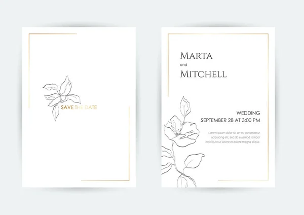 Free Vector | Beautiful hand drawing watercolor flower wedding invitation  card