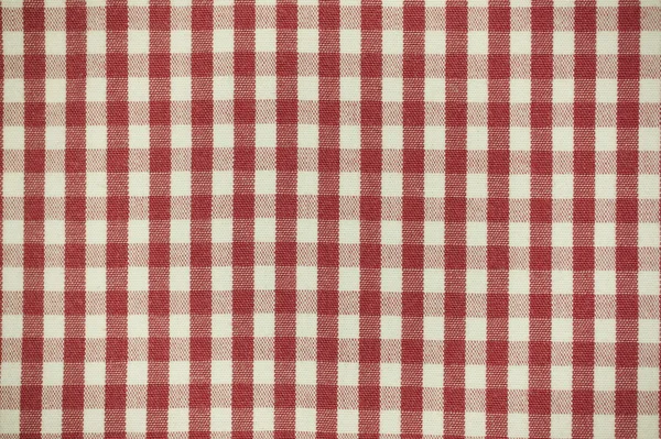 Red plaid fabric — Stock Photo, Image