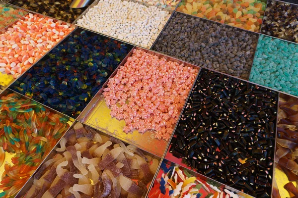 Candy on display in a store Stock Photo