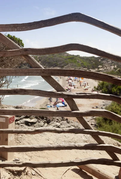 Las Barreras Menorquinas Son Puertas Madera Olivo Ullastre Utilizadas Entorno —  Fotos de Stock