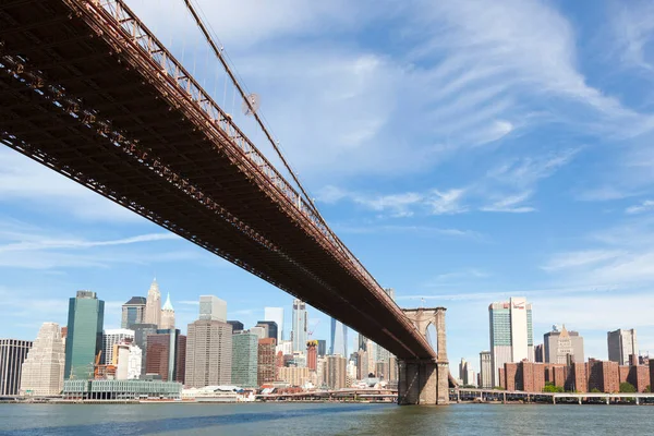 Puente Brooklyn Desde Lado Brooklyn — Foto de Stock