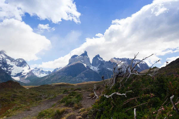 Los Cuernos Národní Park Las Torres Chile — Stock fotografie