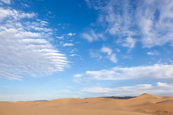 Pouštní Krajina Gobi Mongolsku Pochmurný Obrázek — Stock fotografie