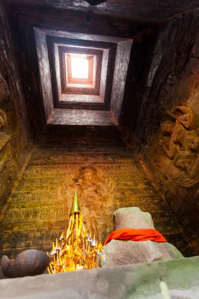 Altar Dentro Templo Angkor Wat — Fotografia de Stock